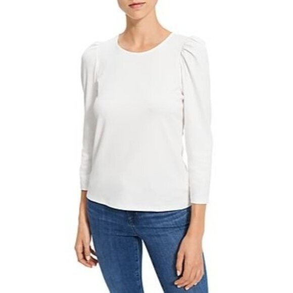 NWT THEORY Puff Sleeve Tee - Picture 1 of 9